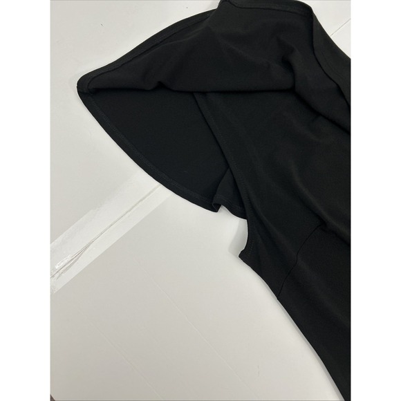 Signature Studio Women M Lil Black Dress One Shoulder Stretchy SKU 60076 - Picture 5 of 7